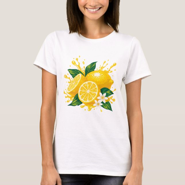 T-shirt med en saftig citron (Framsida)
