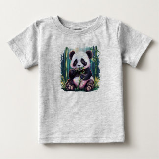 T-shirt med en söt och lekfull baby-panda