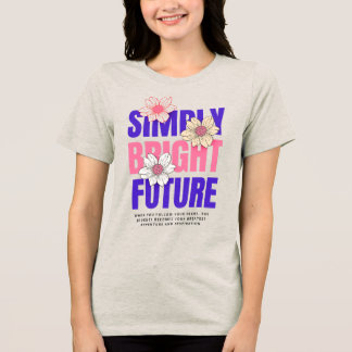 T-shirt med enkelt ljus framtid
