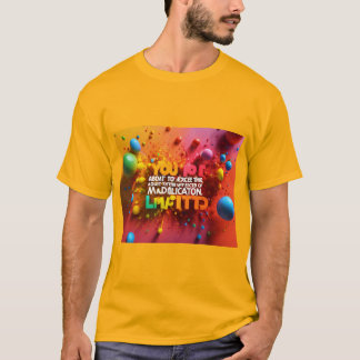 T-shirt med färglöst bilder
