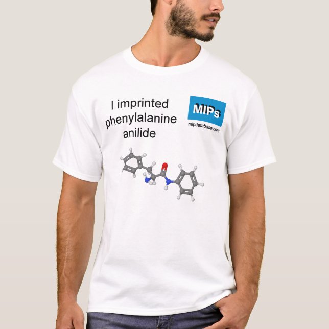 T-shirt med fenylalaninanilidmolekyl (Framsida)