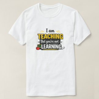 T-shirt med fet lärare-citat