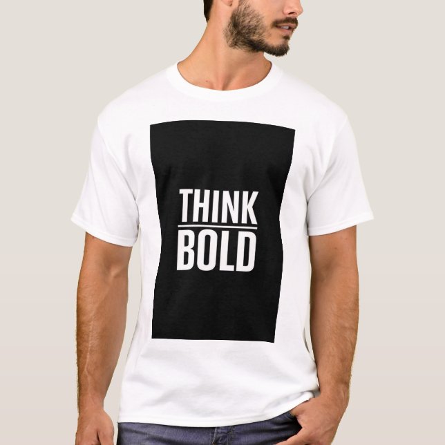 T-SHIRT MED FETSTILT UTRYCKT TEXT (Framsida)