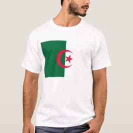 T Shirt med Flagga Algeriet