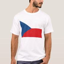 T Shirt med Flagga av Czechia