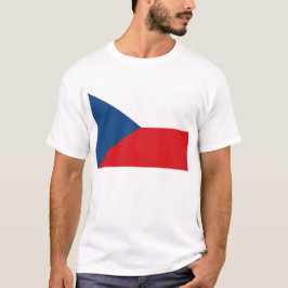 T Shirt med Flagga av Czechia
