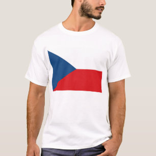 T Shirt med Flagga av Czechia