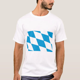 T Shirt med Flagga Bayern, Tyskland