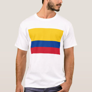 T Shirt med Flagga Colombia