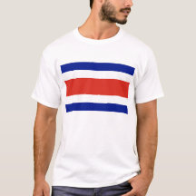 T Shirt med Flagga Costa Rica