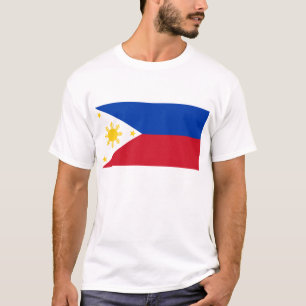 T Shirt med Flagga Filippinerna