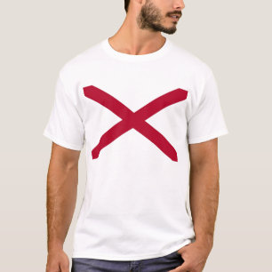 T Shirt med Flagga i Alabama-staten USA