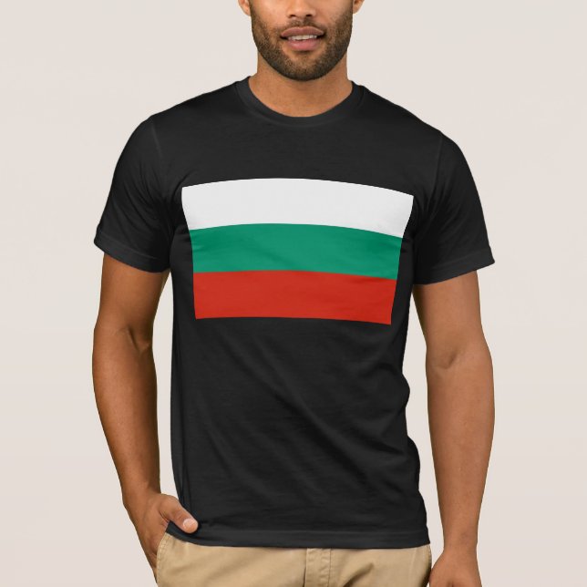 T Shirt med Flagga i Bulgarien (Framsida)