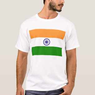 T Shirt med Flagga i Indien