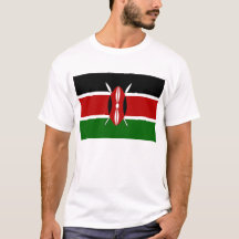 T Shirt med Flagga i Kenya