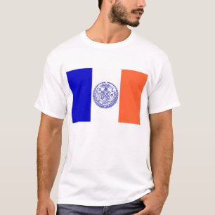 T Shirt med Flagga i New York City USA