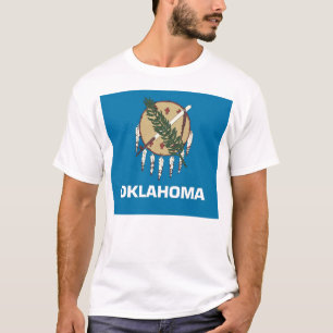 T Shirt med Flagga i Oklahoma State USA