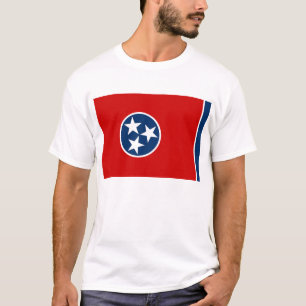 T Shirt med Flagga i Tennessee State USA