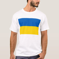 T Shirt med Flagga i Ukraina