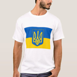 T Shirt med Flagga i Ukraina