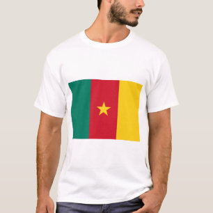 T Shirt med Flagga Kamerun