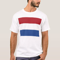 T Shirt med Flagga Nederländerna