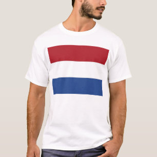 T Shirt med Flagga Nederländerna