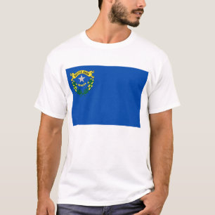 T Shirt med Flagga Nevada State USA