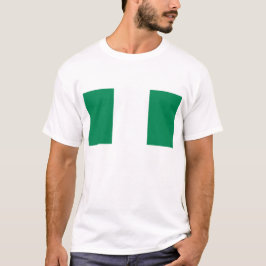 T Shirt med Flagga Nigeria