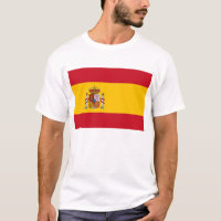T Shirt med Flagga Spanien