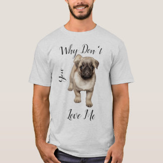 T-shirt med för manar med pug