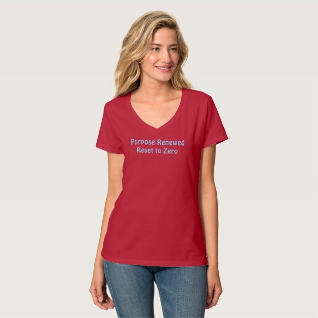 T-shirt med förnyad och nollställd purpose (Hel framsida)