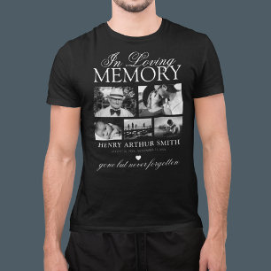 T-shirt med foto hyllning till minne