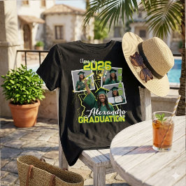 T-shirt med fotokollage för avgångsklassen 2026