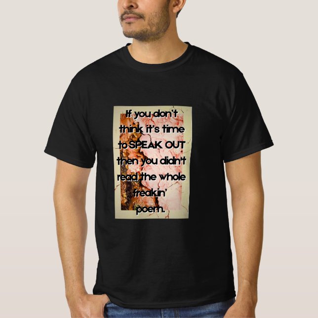 T-shirt med freakin dikt TT (Framsida)