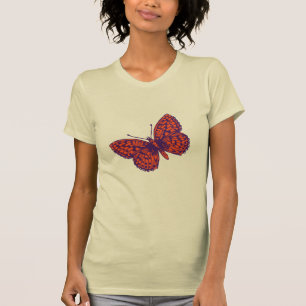 T-shirt med fritillary fjärilsgrafik