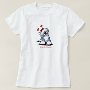 T-shirt med gammaldags vallhund kärleksbug
