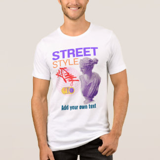 T-shirt med Glitch Art i Street Style-estetik