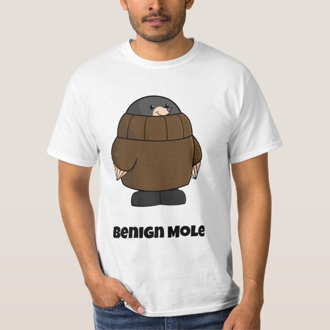 T-shirt med godartad mullvad (Framsida)