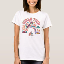 T-shirt med grafisk design för flickresor
