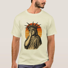T-shirt med gråtande frihet