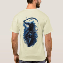 T-shirt med Grim Reaper-motorcyklist