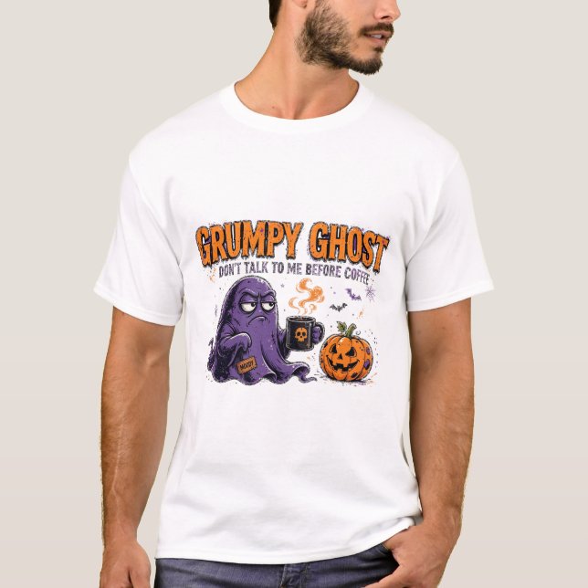 T-shirt med grinig spöke (Framsida)