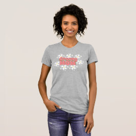 T-Shirt med Groovy Mors Dag Mamma Tusenskönor
