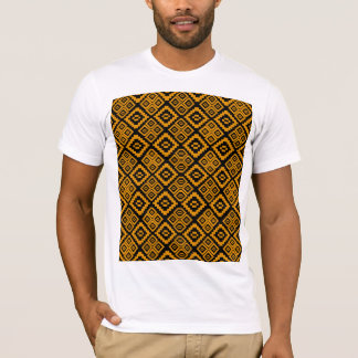 T-shirt med guldblomväv
