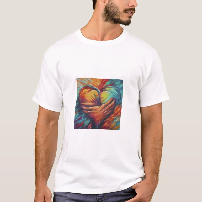 T-shirt med Hearty Hugs (Framsida)