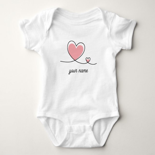 T-shirt med hjärtformad design (Framsida)