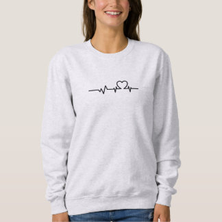 T-shirt med hjärtslag och hjärta