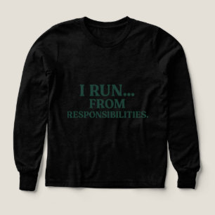 T-shirt med humor om träning