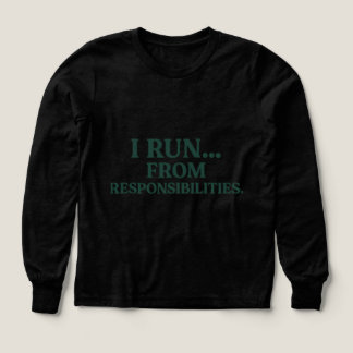 T-shirt med humor om träning